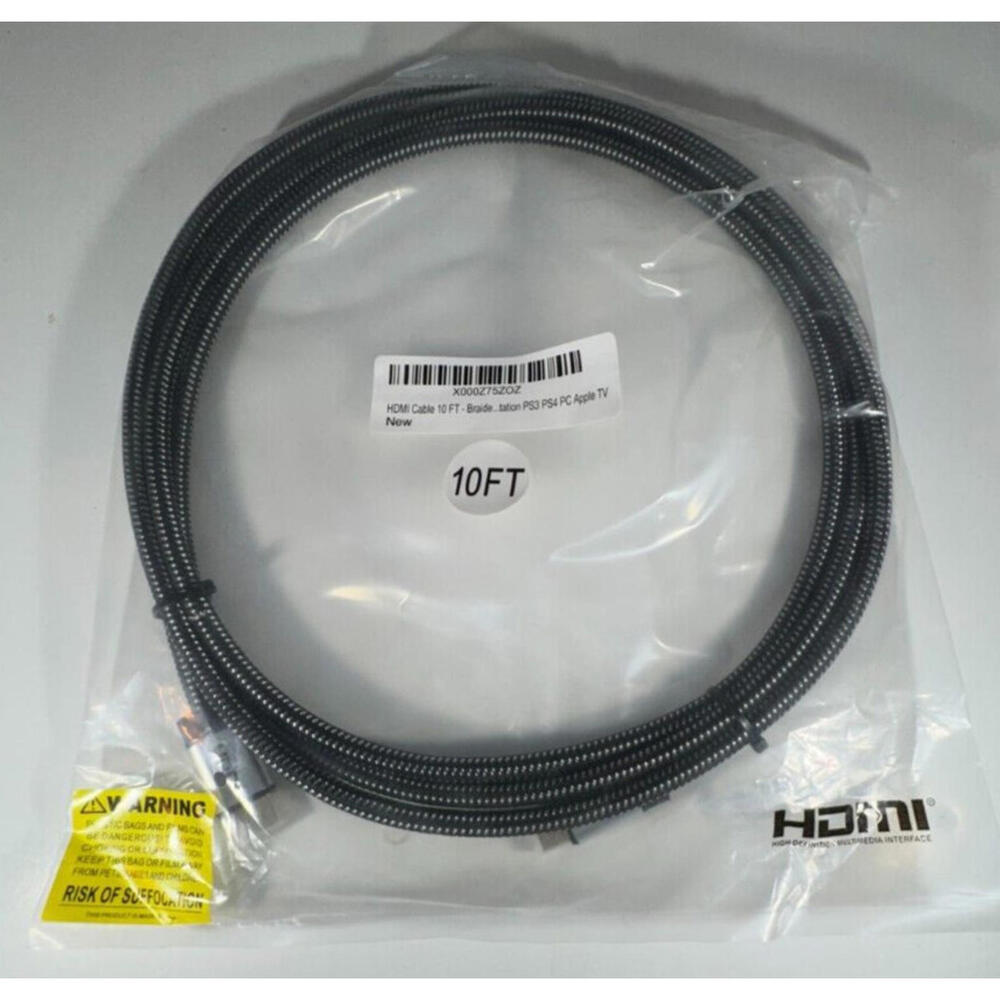 HDMI Cable 6ft HDMI 2.0 Tation PS3 PS4 PC Apple TV SecureMax High Speed